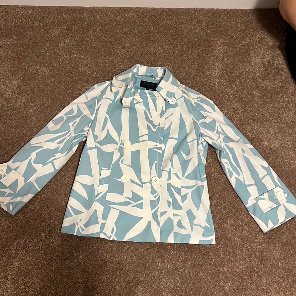 Escada light blue summer jacket